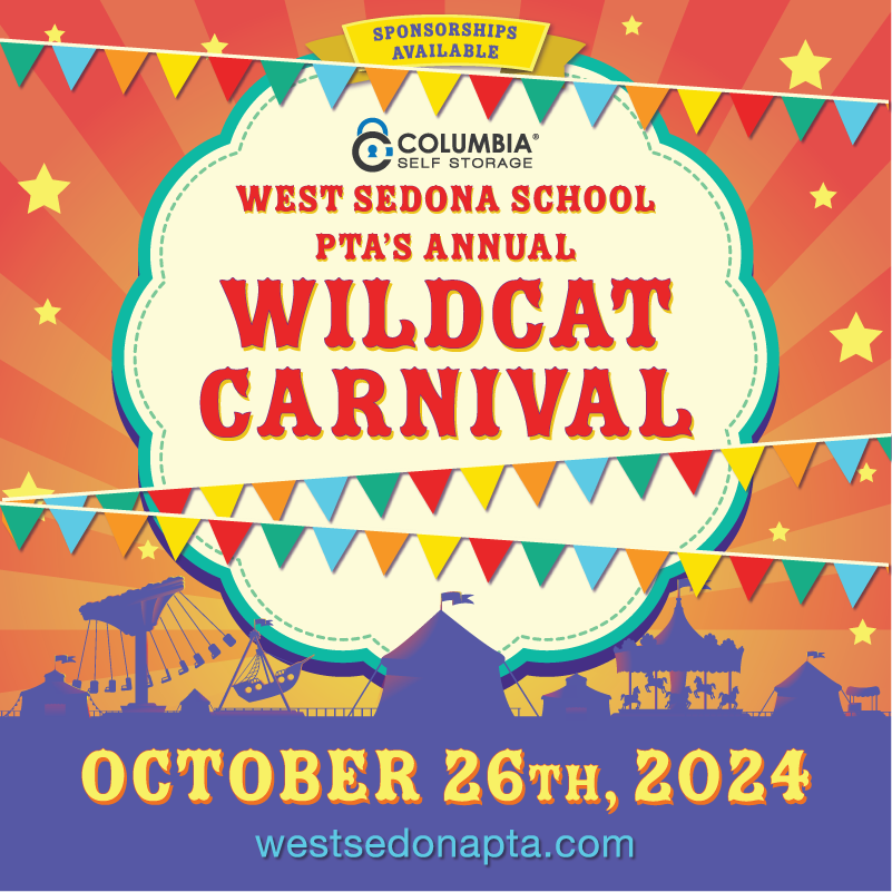 West Sedona School PTA's Annual Wildcat Carnival October 26th, 2024 westsedonapta.com